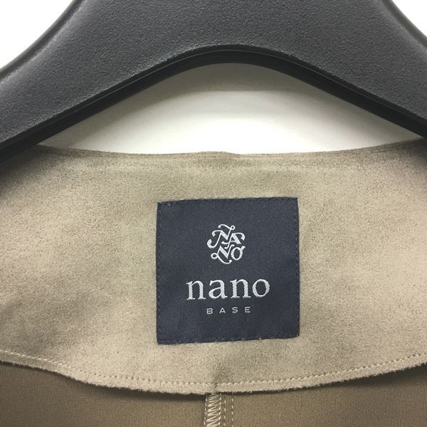 ナノユニバース Nano Universe Nano Base 美品 ノーカラージャケット コート フェイクスエード ベージュ 系 F Bm91jkt004fl Rrr 1217 レディース 049 902012140079 ベクトルパーク