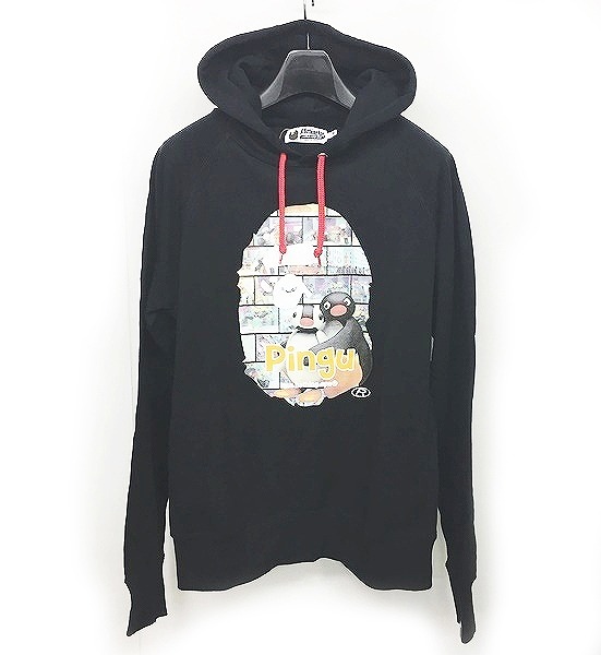 A BATHING APE パーカー ピングー L アベイシングエイプ A BATHING APE x ピングー PINGU 新品同様