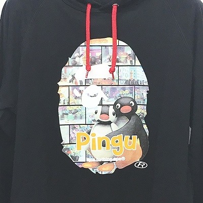 A BATHING APE パーカー ピングー L A BATHING APE（アベイシングエイプ）の「BAPE X PINK PANTHER