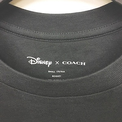 コーチ Coach X ディズニー Disney ミッキー コラボ ベースボール Tシャツ カットソー 半袖 黒 ブラック S Mks 0108 メンズ レディース 049 ベクトルパーク