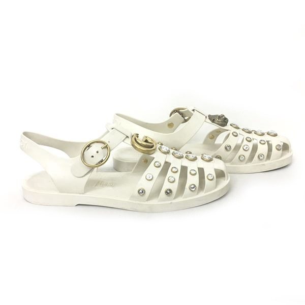 GUCCI GG キャットヘッドラバーグルカサンダル