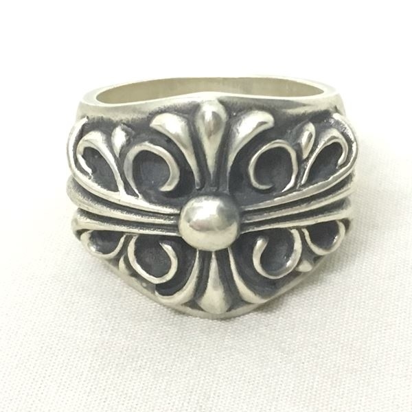 クロムハーツ Chrome Hearts キーパーリング 指輪 スターリングシルバー フローラルクロス 19号 0107 メンズ 049 ベクトルパーク