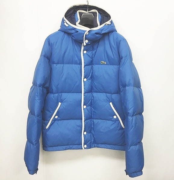 ラコステ ライブ Lacoste L!VE ダウンジャケット BH7147 青 ブルー 50 