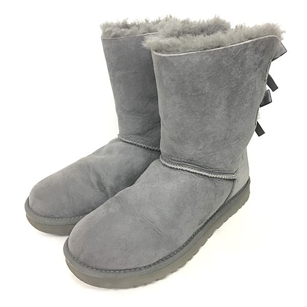 アグ オーストラリア Ugg Australia ベイリー ボウ ムートンブーツ シューズ リボン 灰 グレー 7 24cm Rrr 03 レディース 049 ベクトルパーク