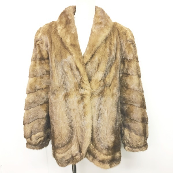 サガミンク Saga Mink 銀サガ ミンクファーコート ジャケット ショールカラー 裏地 刺繍 毛皮 リアルファー 茶 ブラウン 系 9 Ecr2 07 レディース 049 ベクトルパーク