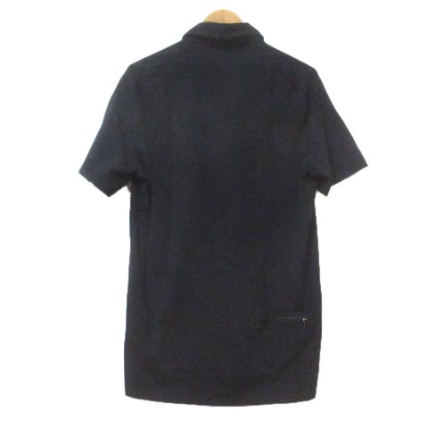 プラダスポーツ PRADA SPORT ポロシャツ 半袖 ジップ シャツ 黒 