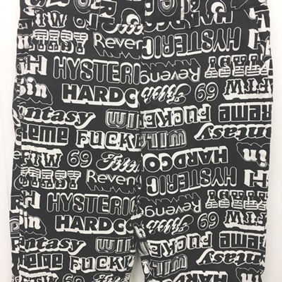 シュプリーム SUPREME x ヒステリックグラマー HYSTERIC GLAMOUR 17AW supreme ヒステリックグラマーwork pants 32 黒