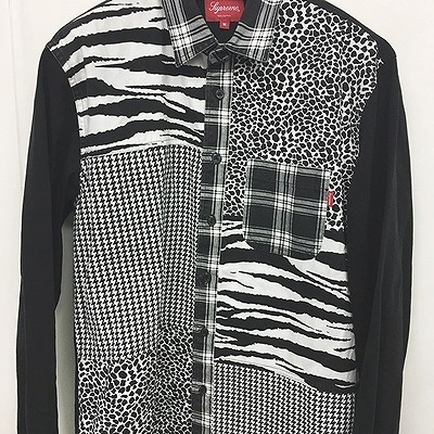 シュプリーム SUPREME 16AW Animal Patchwork Twill Shirt アニパル 