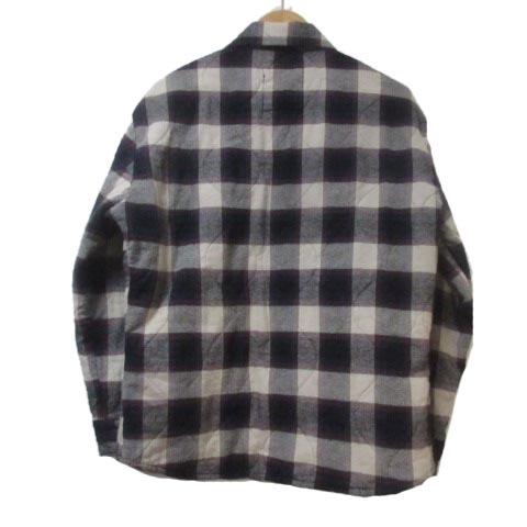 ザラ Zara キルティングシャツ ジャケット 長袖 チェック スナップボタン Comfort Fit ベージュ 紺 ネイビー S 175 92a 胸ポケット X メンズ 049 ベクトルパーク