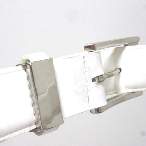 パーリーゲイツ PEARLY GATES ベルト ハトメ 白 ホワイト ロゴ ゴルフ