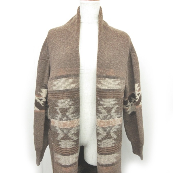 ペンドルトン Pendleton ビーミングバイビームス B Ming Life Store By Beams 別注 美品 コラボ ロングカーディガン ウール チマヨ柄 茶 ブラウン F Ecr4 0423 レディース 049 902104200226 ベクトルパーク