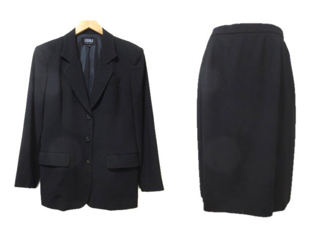 Liuma フォーマル スカート スーツ ブラックフォーマル 黒 ブラック 13号 大きいサイズ ジャケット 3b ひざ丈 タイト X レディース 049 ベクトルパーク