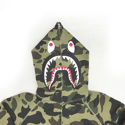アベイシングエイプ A BATHING APE 美品 1st CAMO SHARK FULL