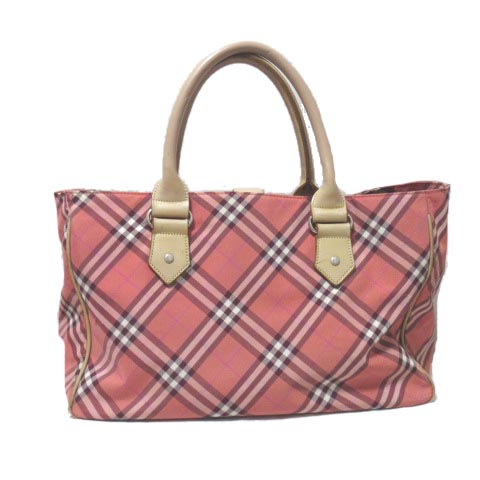 BURBERRY バーバリー トートバッグ ノバチェック ピンク 売り払っ 