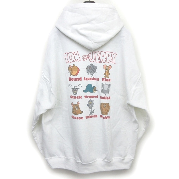キャンディストリッパー Candy Stripper トム ジェリー コラボ fw Tom And Jerry Funny Arts Hoodie パーカ スウェット プリント プルオーバー 白 ホワイト 2 Mks 0702 レディース 049 ベクトルパーク