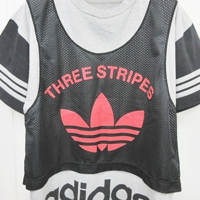 アディダス 90s デサント製 ヴィンテージ プラシャツ サイズL-O 美品 アディダス 90s デサント製 ヴィンテージ プラシャツ サイズL-O