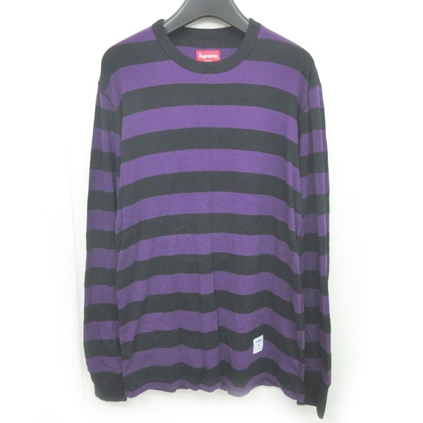 シュプリーム SUPREME ボーダーTシャツ ロンT カットソー コットン 
