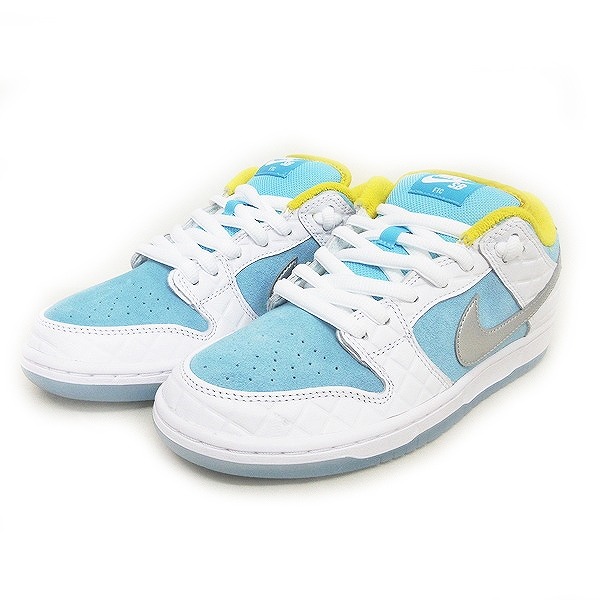 未使用品 ナイキ エスビー NIKE SB x FTC 21SS DUNK LOW PRO QS 銭湯 