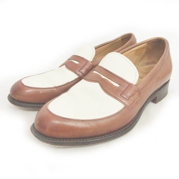 チーニー Cheaney ジョセフチーニーアンドサンズ Joseph Cheaney Sons Bonnie ボニー コインローファー コンビ レザー 革靴 茶 アイボリー 系 4 1 2 約23 5cm Ibo15 0924 レディース 049 ベクトルパーク