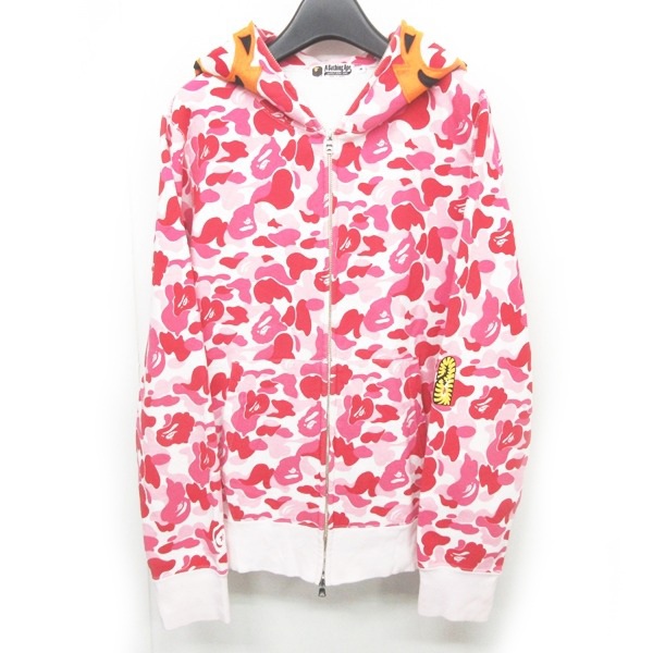 アベイシングエイプ A BATHING APE 美品 ABCカモ タイガー パーカー 