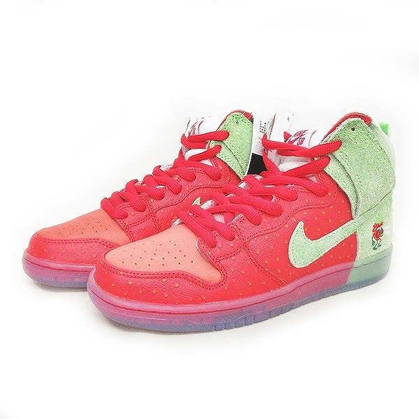 未使用品 ナイキ エスビー NIKE SB 21FW DUNK HIGH PRO QS STRAWBERRY  