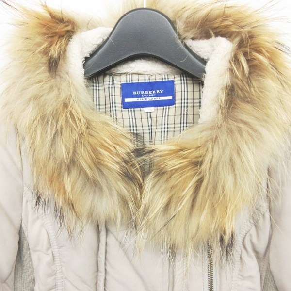 BURBERRY バーバリーブルーレーベル ノヴァチェックブルゾン ダウン 