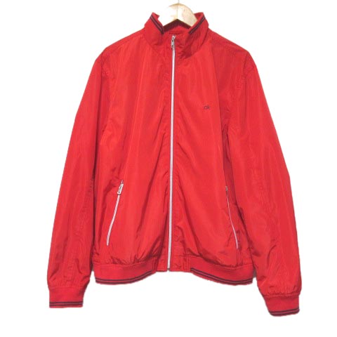カルバンクライン CALVIN KLEIN ナイロン ジャケット 赤 レッド ジップ 