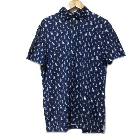 ポロ ラルフローレン POLO RALPH LAUREN ポロシャツ ヨット柄 総柄 