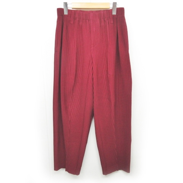 オムプリッセイッセイミヤケ Homme Plisse Issey Miyake 美品 19aw プリーツパンツ イージーパンツ 赤紫 パープル 系 1 Hp93jf147 1229 メンズ 049 ベクトルパーク