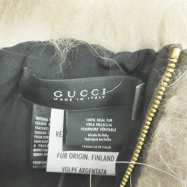 グッチアームウォーマー　アームウォーマ―　シルバーフォックス　ファー グッチ GUCCI シルバーフォックスファー アームウォーマー 毛皮