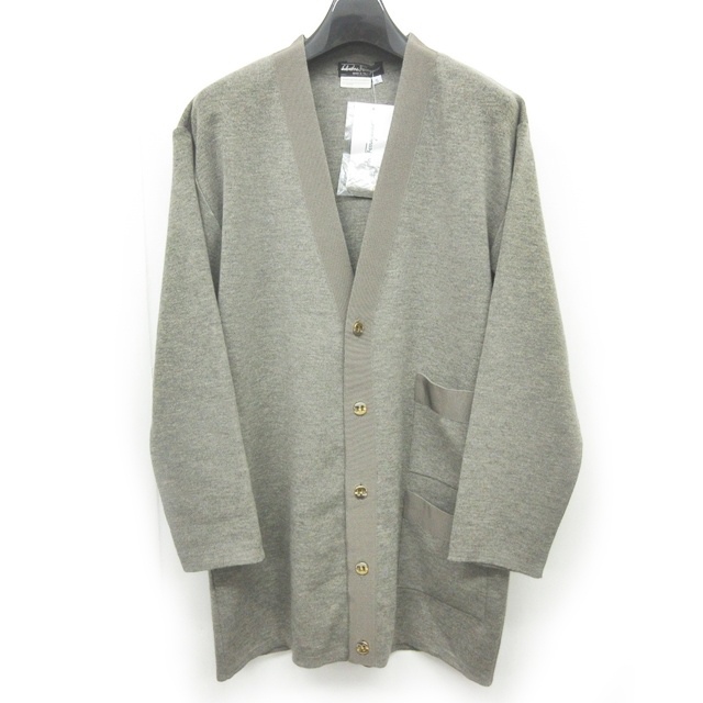 未使用品 サルヴァトーレフェラガモ Salvatore Ferragamo ロングカーディガン ウール ロゴ ボタン タグ付 アシンメトリー 灰 グレー S Ecr13 0111 メンズ 049 ベクトルパーク 未使用品 サルヴァトーレフェラガモ Salvatore Ferragamo ロングカーディガン ウール ロゴ ボタン タグ付 アシンメトリー 灰 グレー S Ecr13 0111 メンズ 049 ベクトルパーク