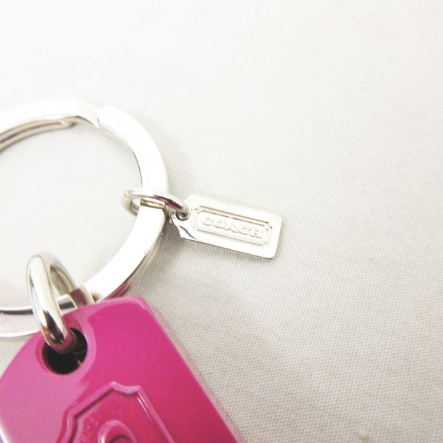 コーチ COACH USBメモリ キーリング キーホルダー メタル ピンク