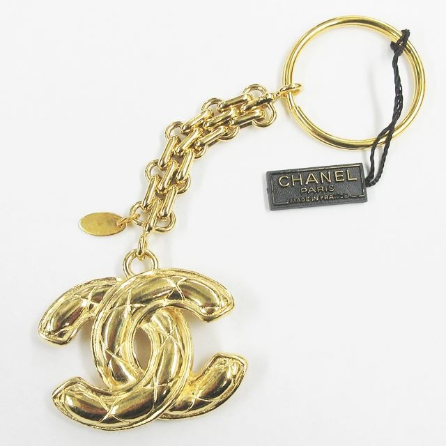 シャネル CHANEL ココマーク マトラッセ キーホルダー キーリング 