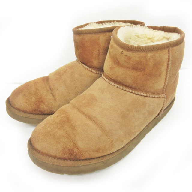 アグ オーストラリア Ugg Australia クラシックミニ ムートンブーツ ショートブーツ シューズ 茶 ベージュ 系 9 27cm Ibo 0224 メンズ 049 ベクトルパーク