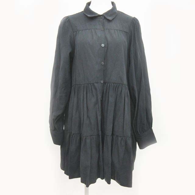 ザラ Zara 近年モデル ワンピース 長袖 膝丈 ティアード フレア 黒 S 0306 レディース 049 ベクトルパーク ザラ Zara 近年モデル ワンピース 長袖 膝丈 ティアード フレア 黒 S 0306 レディース 049 ベクトルパーク