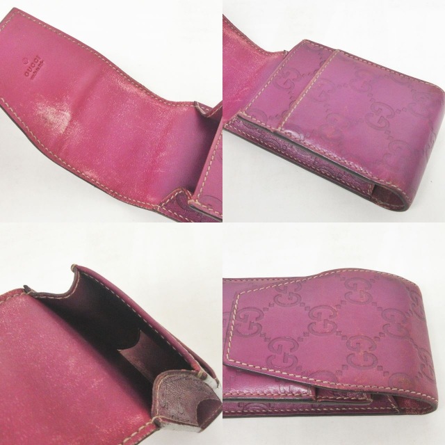 GUCCI グッチシマ シガレットケース 181716 パープル GUCCI グッチシマ シガレットケース 181716 パープル - メルカリ