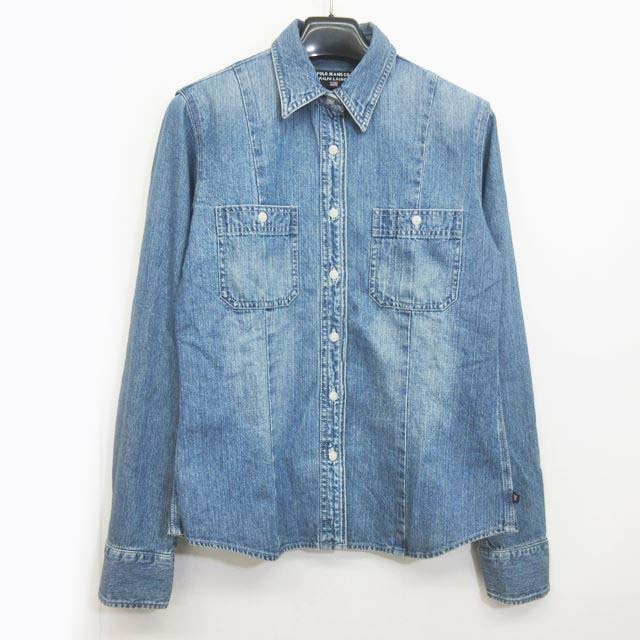 ポロジーンズ ラルフローレン Polo Jeans デニム カジュアル シャツ 長袖 青 S 0515 Rrr レディース 049 ベクトルパーク