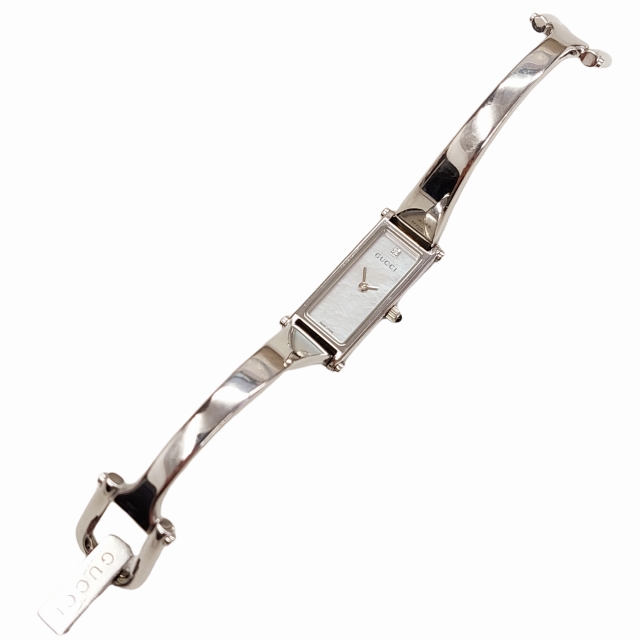 グッチ GUCCI 1500L 腕時計 バングルウォッチ シェル文字盤 1P
