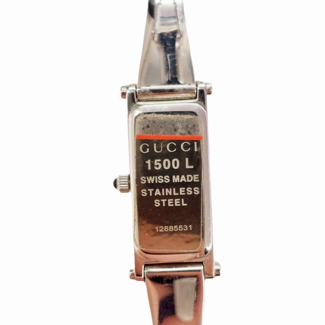 【稼動品】GUCCI 腕時計 1500 L ステンレススチール　バングルウォッチ GUCCI グッチ 1500L クォーツ バングルウォッチの買取実績