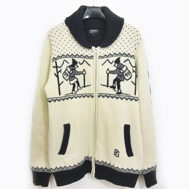 パーリーゲイツ PEARLY GATES カウチン ニット ジャケット ダブル  