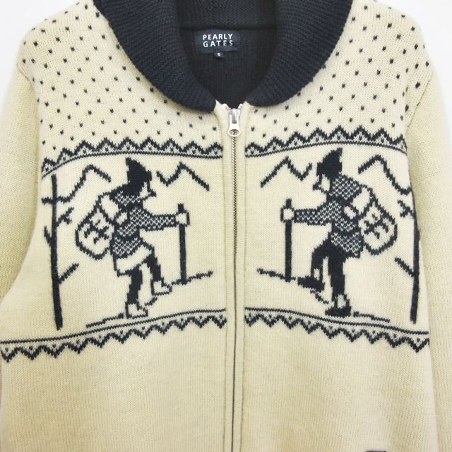 パーリーゲイツ PEARLY GATES カウチン ニット ジャケット ダブル  