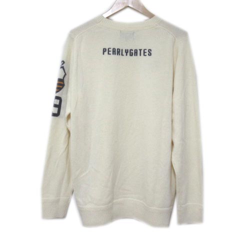 新品タグ付✨PEARLY GATES ウール カシミヤ混 ニット たくましく 