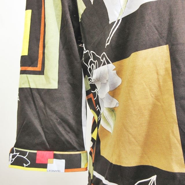 レオナール LEONARD FASHION ニット カットソー 長袖 花柄 ウール 42 ...