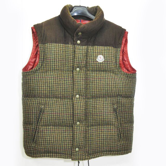 モンクレール MONCLER ANDER GILET ダウンベスト ジャケット 千鳥格子 