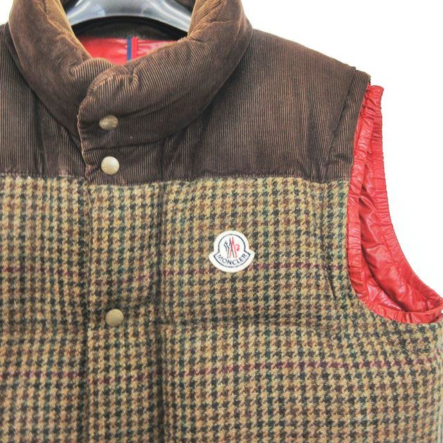 モンクレール MONCLER ANDER GILET ダウンベスト ジャケット 千鳥格子 