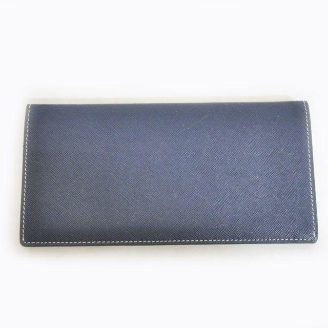 BURBERRY BLACK LABEL ネイビー 長財布