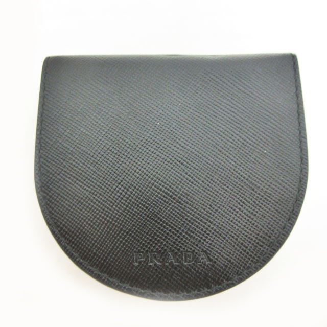 プラダ PRADA コインケース 小銭入れ サフィアーノ レザー ブラック 黒  