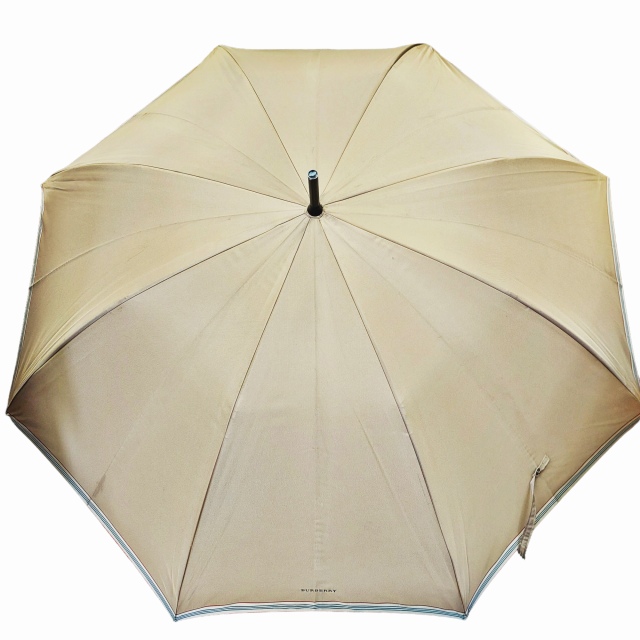 バーバリー BURBERRY ノバ ボーダー ジャンプ傘 長傘 雨傘 アンブレラ 