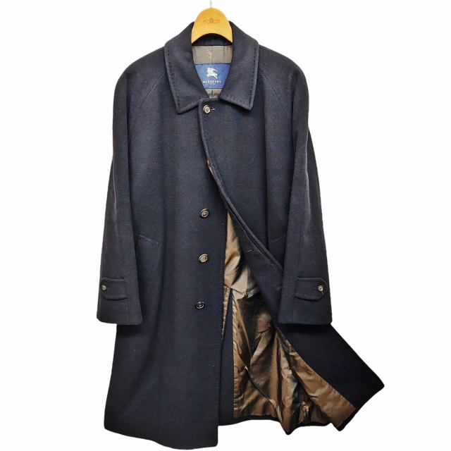 バーバリー ロンドン BURBERRY LONDON カシミヤ混 ウール ステンカラー  