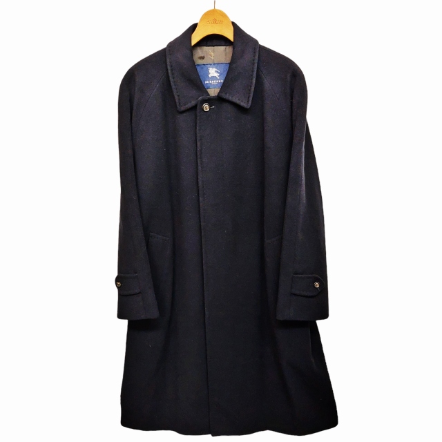 バーバリー ロンドン BURBERRY LONDON カシミヤ混 ウール ステンカラー 
